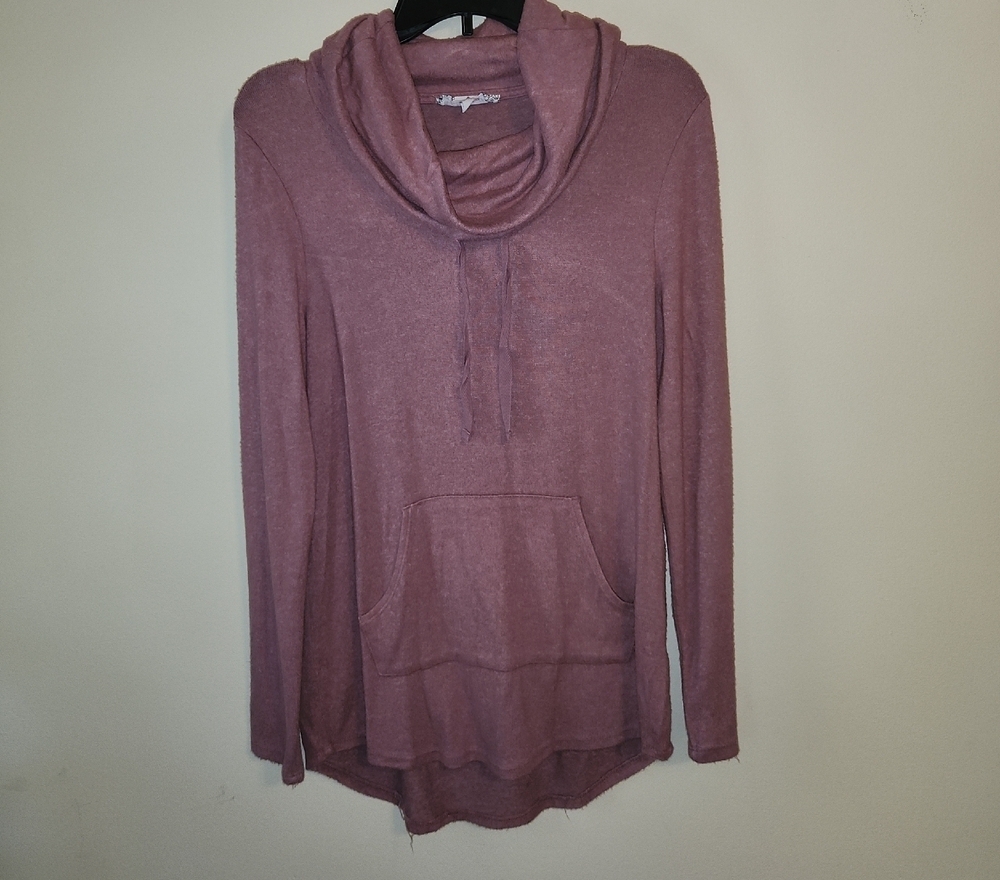 Women's Mauve Loose Cowl Neck